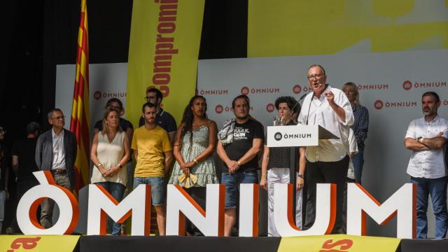 Xavier Antich, presidente de Òmnium Cultural, en un acto en Barcelona