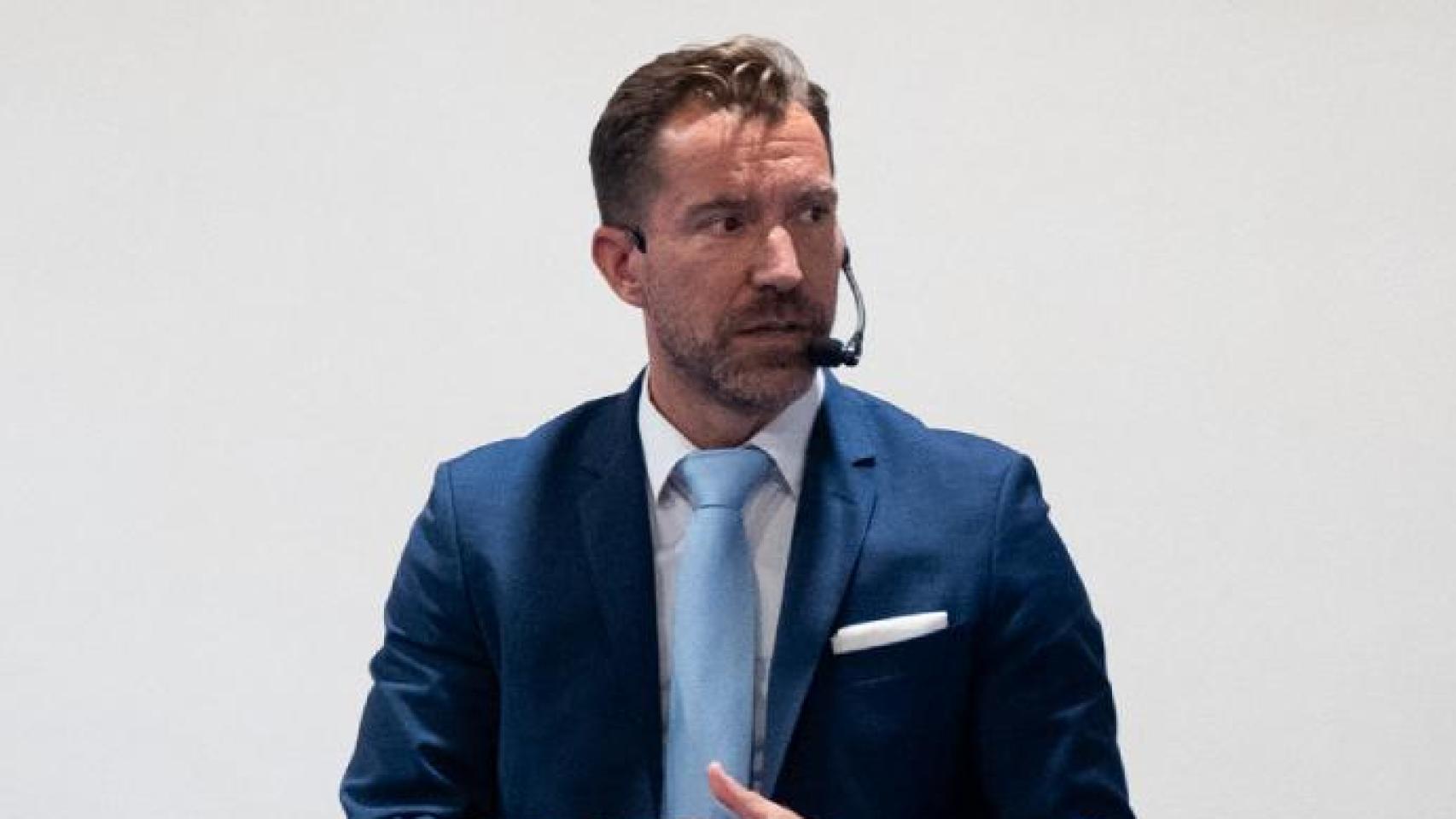 Marc Ciria, durante la ponencia titulada como Soluciones digitales para el FC Barcelona