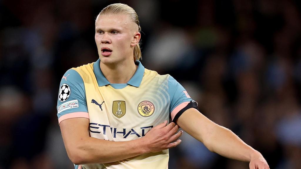 Erling Haaland, durant el partit del City contra l'Inter de Milà
