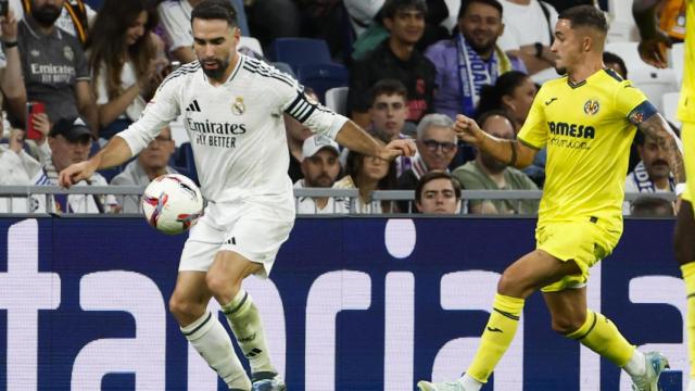 Carvajal ,durante el Real Madrid-Villarreal
