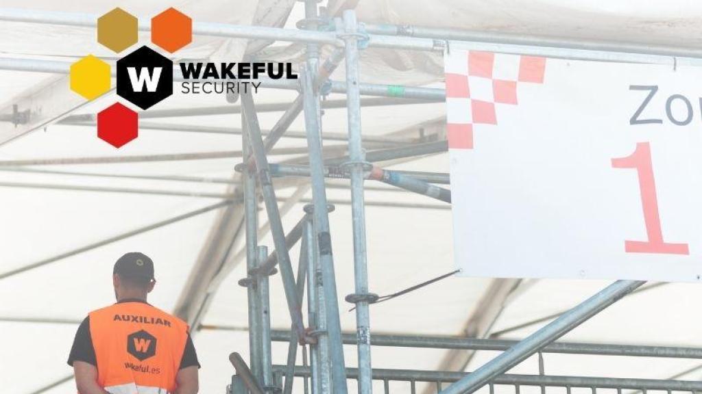 Auxiliar de Wakeful Seguridad en una imagen de archivo