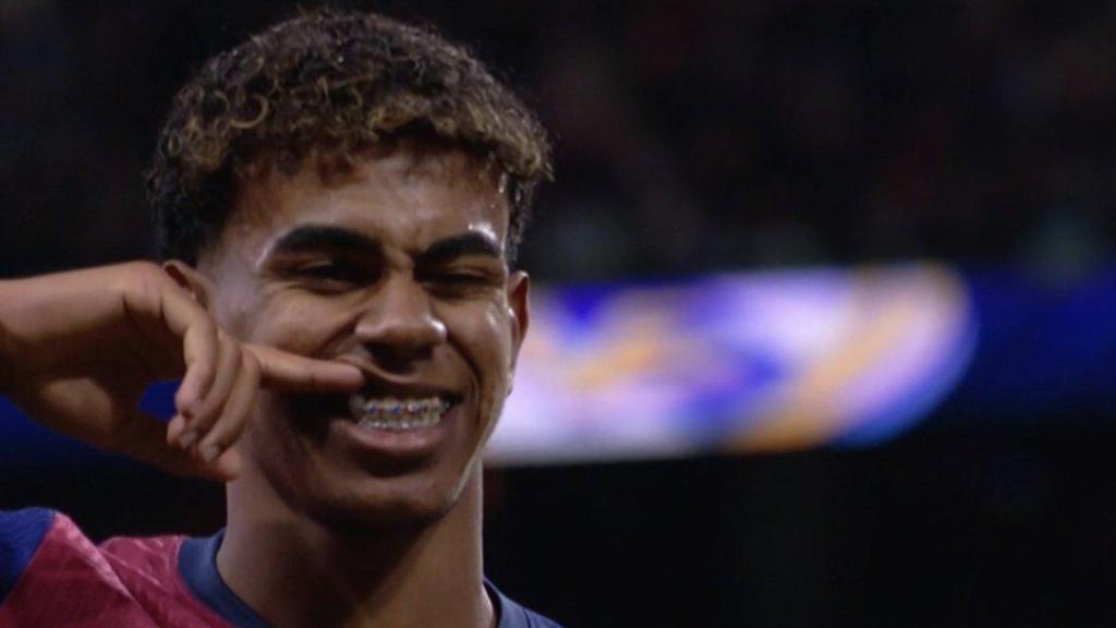 Lamine Yamal presumeix de brackets al Santiago Bernabéu