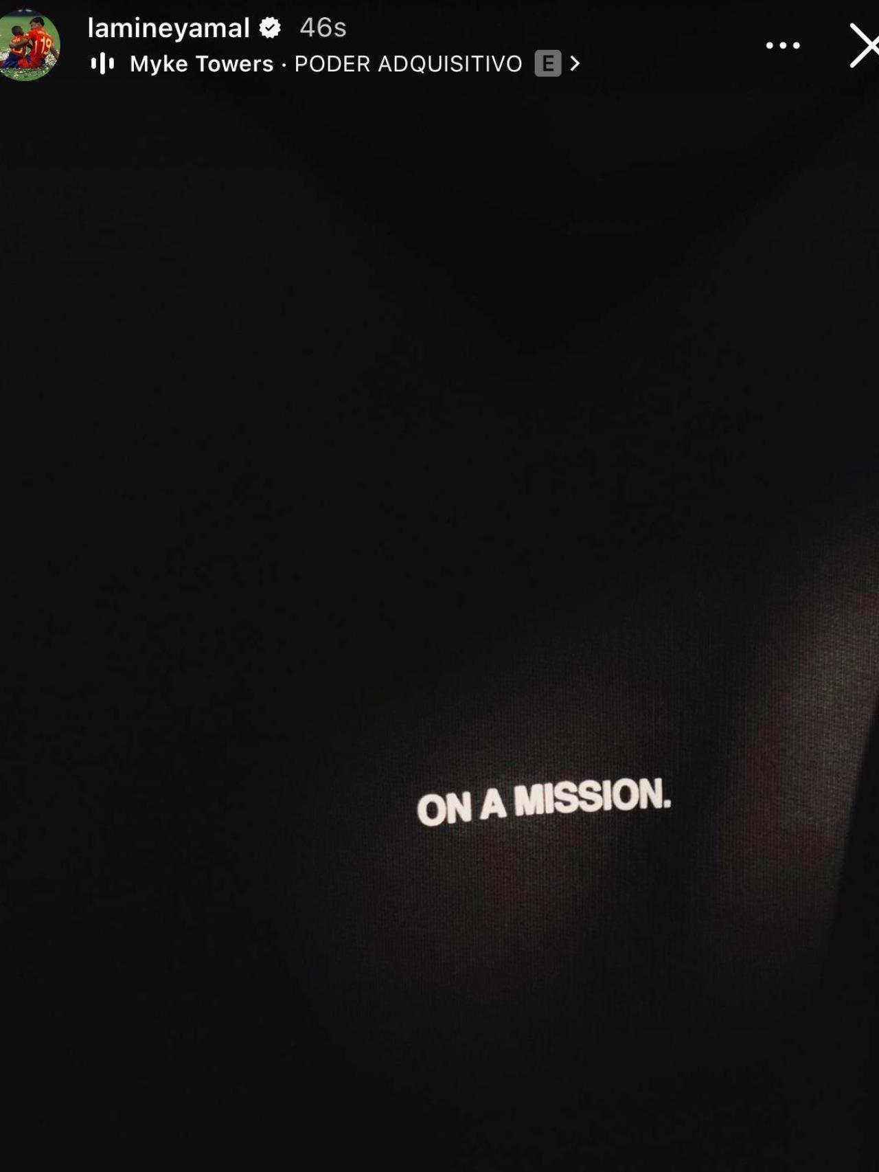 Lamine Yamal en una misión antes de jugar contra Bayern y Madrid