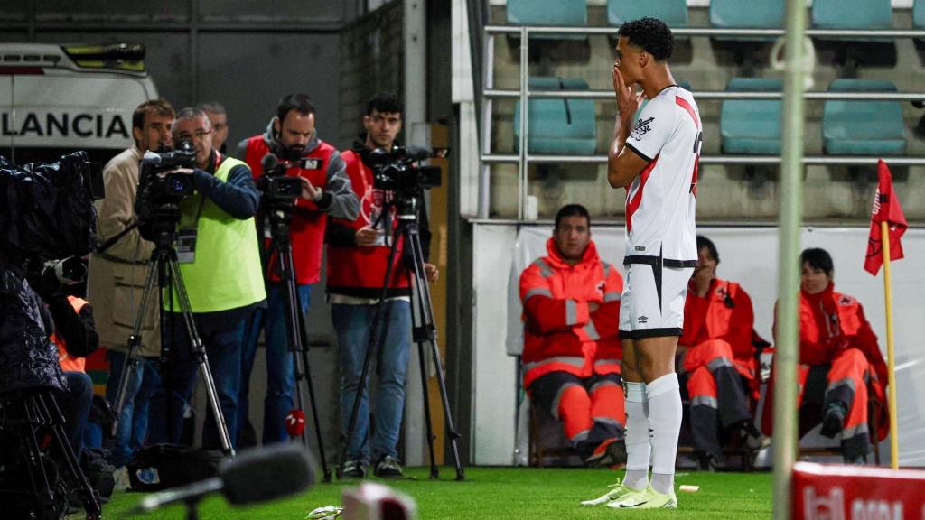 Etienne Eto'o celebra el seu primer gol a la Copa del Rei 2024-25