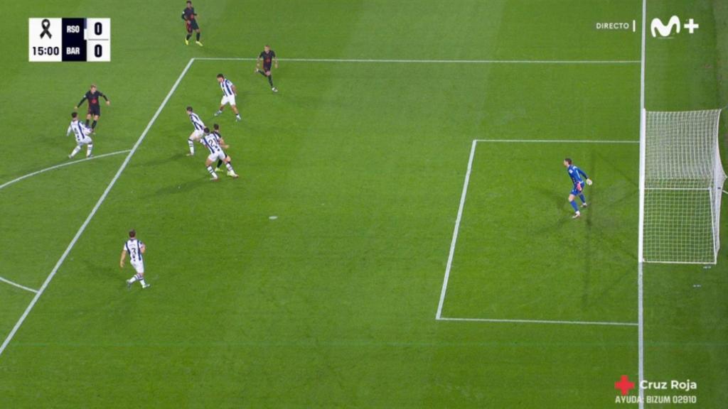 El polèmic fora de joc de Robert Lewandowski davant la Reial Societat