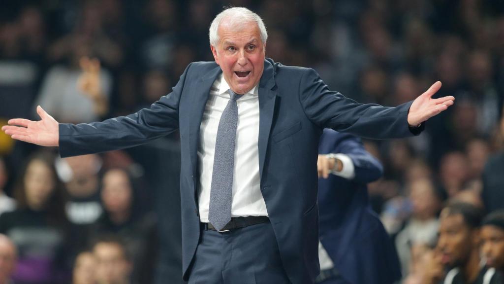 Zeljko Obradovic, tècnic del Partizan, contra el Barça