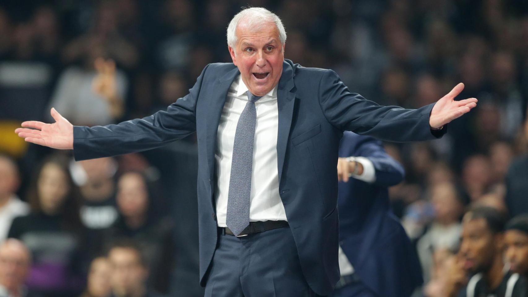 Zeljko Obradovic, técnico del Partizan, contra el Barça