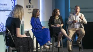 Marta Labata, directora general de B:SM, en un acto de la pasada Copa América de vela