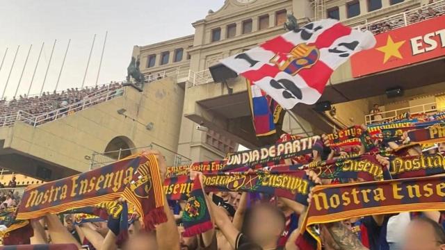 Grada d'Animació del Barça en Montjuïc