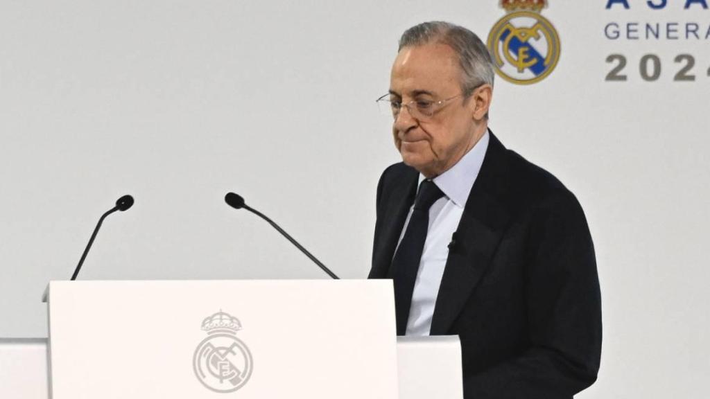 Florentino Pérez, en la asamblea general de socios del Real Madrid 2024