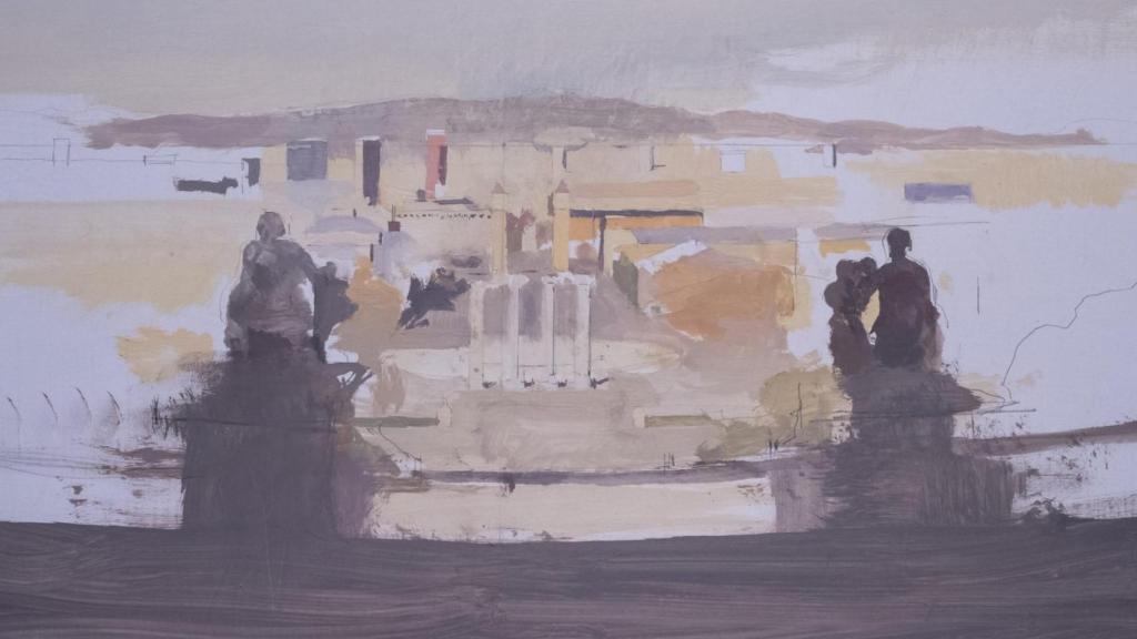 'Barcelona desde el MNAC’ (detalle), de Antonio López