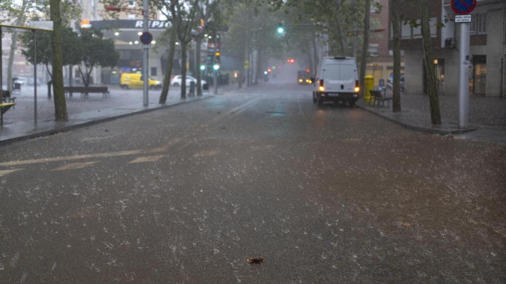 Lluvias intensas en Barcelona (imagen de archivo)