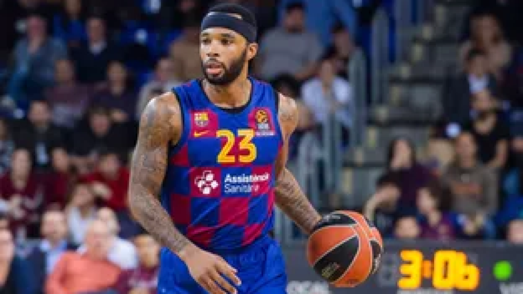 Malcolm Delaney con la camiseta del Barça