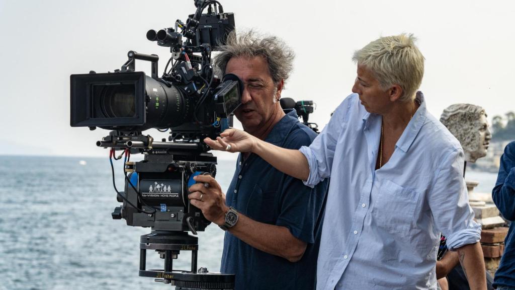 Paolo Sorrentino durante un rodaje