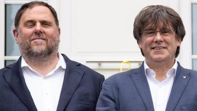 Oriol Junqueras y Carles Puigdemont