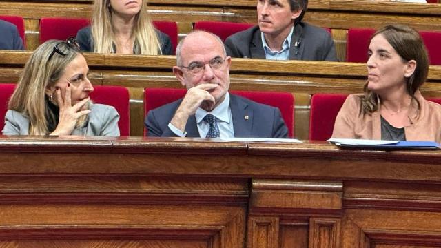 El 'conseller' de Unión Europea y Acción Exterior de la Generalitat, Jaume Duch, durante la sesión de control en el Parlament