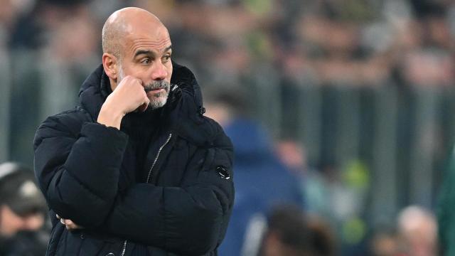 Pep Guardiola, desesperado durante la derrota del Manchester City contra la Juventus en Champions League