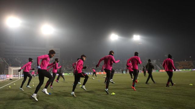 El Chelsea entrena antes de disputar un partido en la Conference League