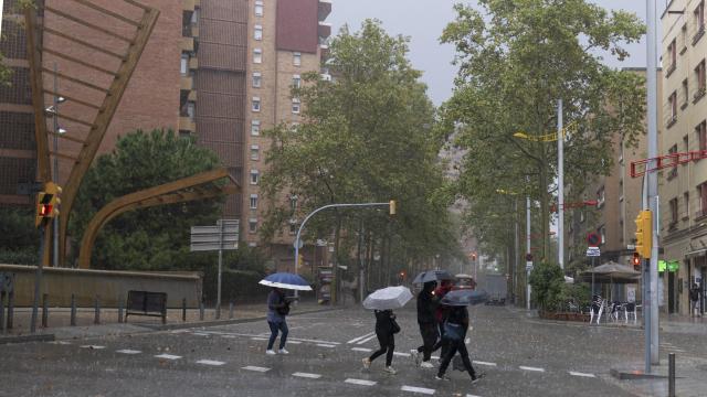 Un día de lluvia en Barcelona