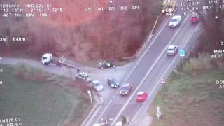 Accidente de tráfico ocurrido este viernes en la C-59