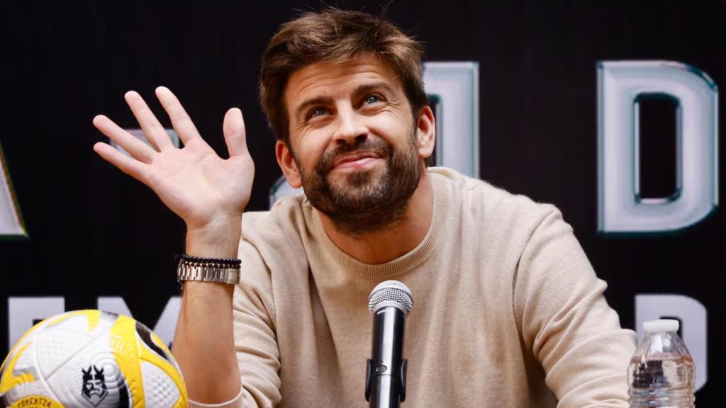 Gerard Piqué, durante un acto de la Kings League en México