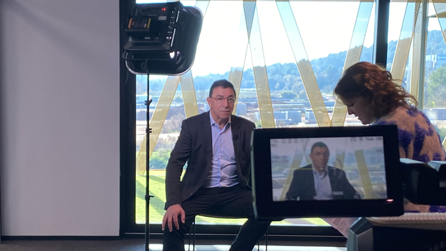 Sebastià Mas Puig, director general de Casa Mas, durante una entrevista de TV3