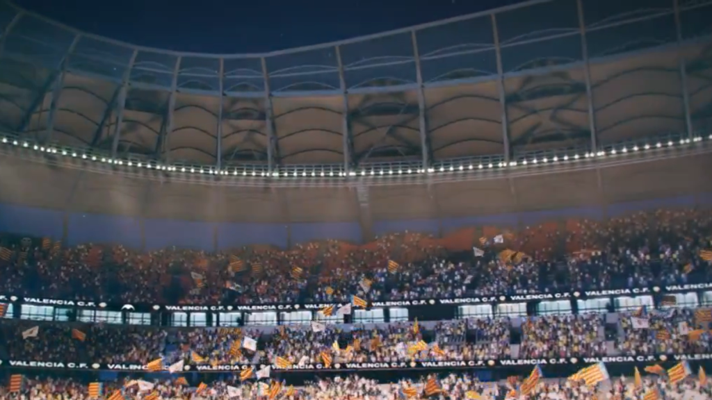 Interior del Nou Mestalla, futur estadi del València