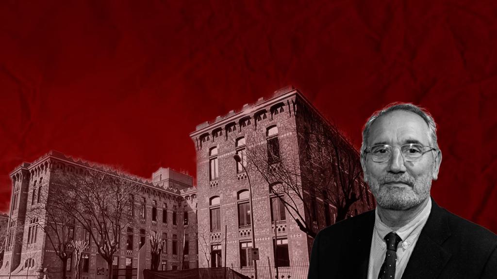 Vicente Martínez Ibáñez y la fachada del Departamento de Salud