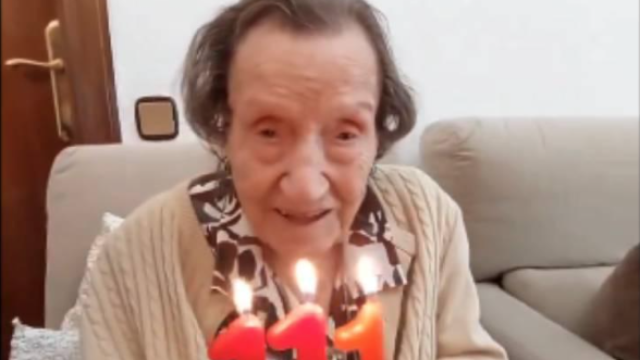 La supercentenaria catalana Angelina Torres