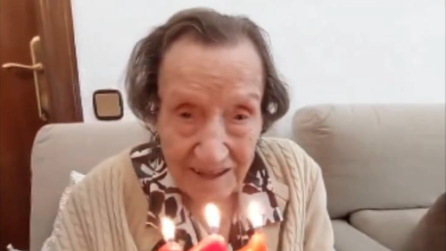 La supercentenaria catalana Angelina Torres