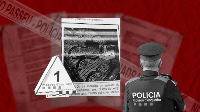 Imagen del cuchillo que encontraron en el lugar del crimen