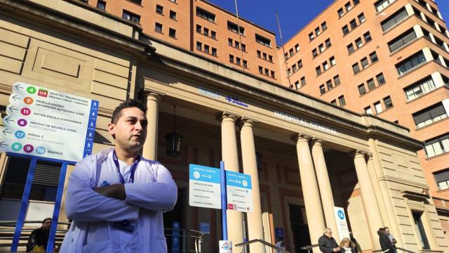 Jesus Jiménez (CCOO), miembro de la junta de personal del Hospital Vall d'Hebron de Barcelona