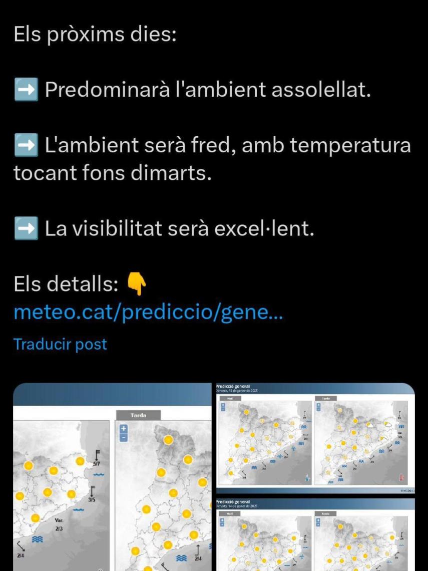 Previsión del Meteocat