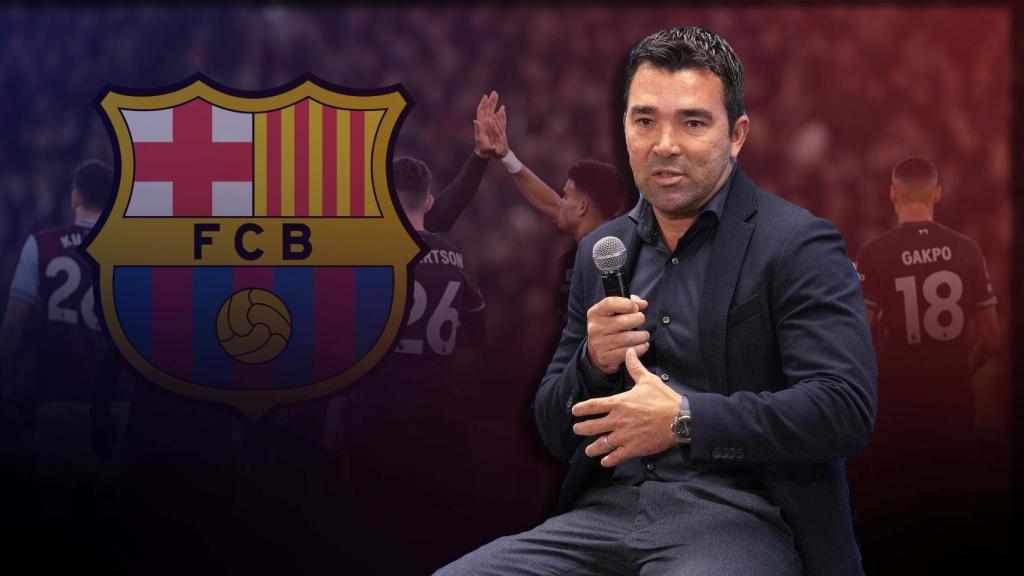 Deco, director deportivo del Barça, en un fotomontaje