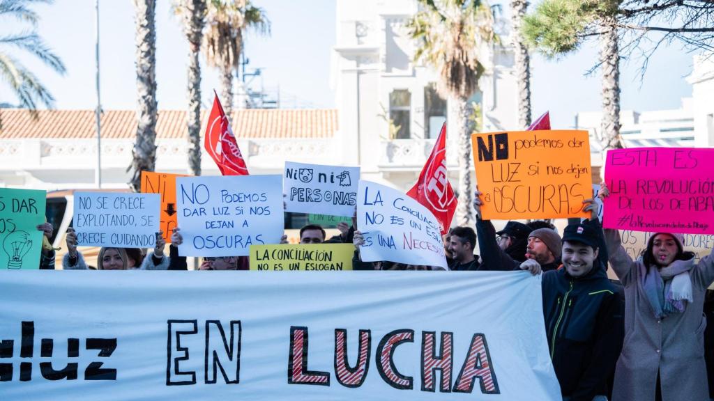 Manifestación Holaluz de este martes