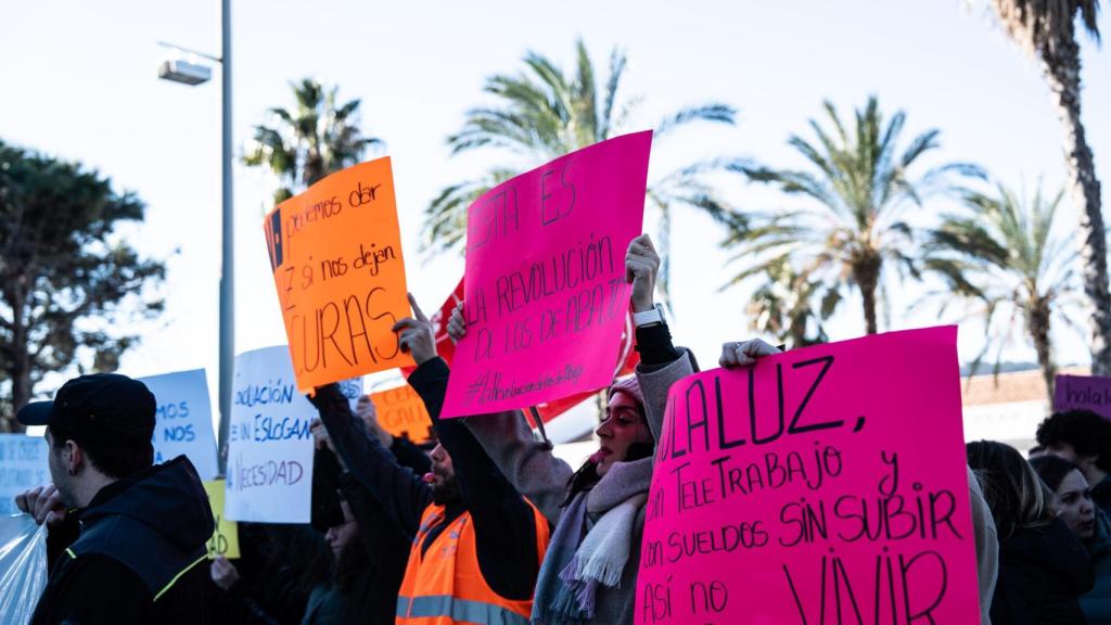 Manifestación de Holaluz este martes