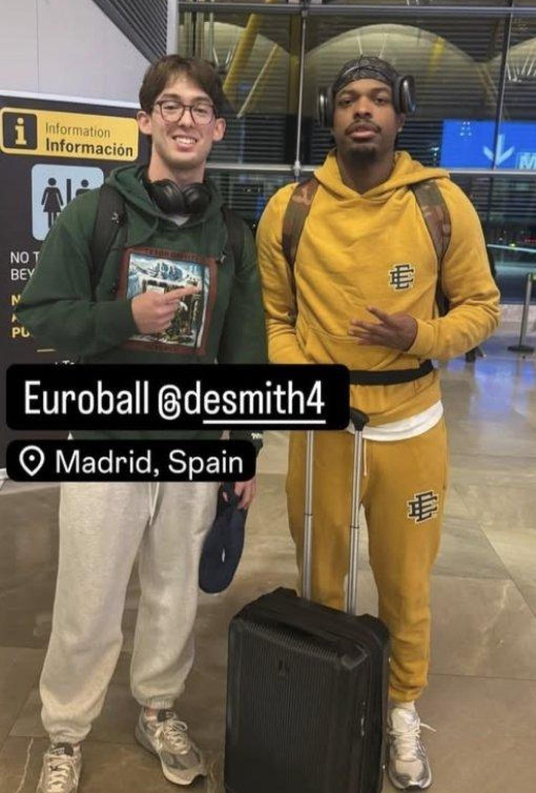 Dennis Smith Jr., fichaje del Real Madrid de basket, aterriza en España