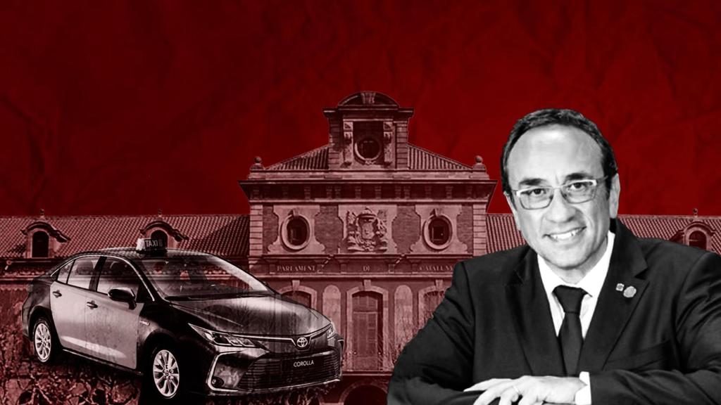 Imagen de un fotomontaje de Josep Rull, presidente del Parlament