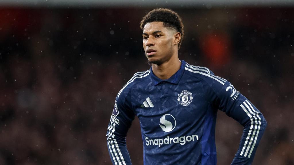 Marcus Rashford, durante un partido con el Manchester United