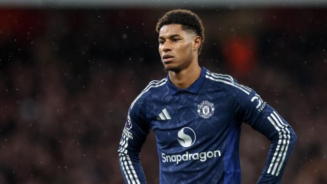 Marcus Rashford, durante un partido con el Manchester United