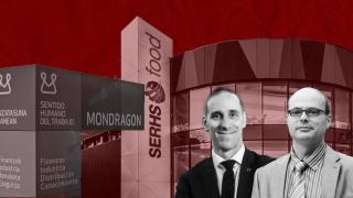 Pello Rodríguez, presidente de Mondragon Corporate; Raimon Bagó (Serhs) y sedes de las empresas