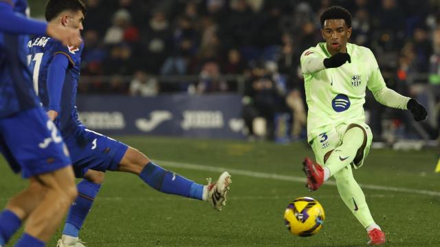 Balde, en un lance del partido entre el Getafe y el Barça