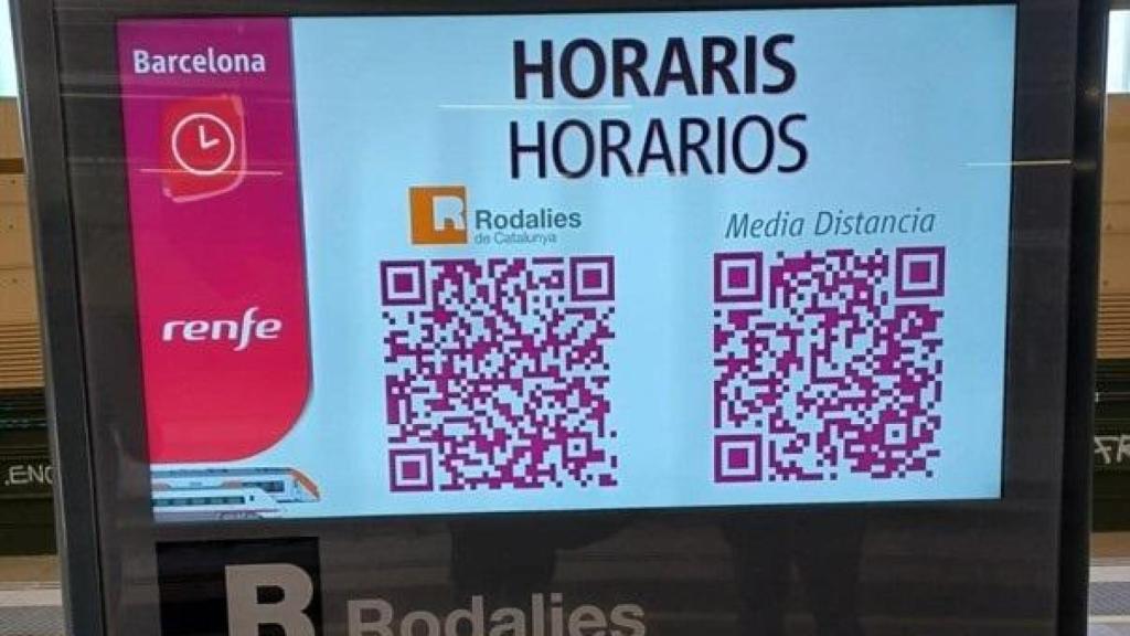 Las nuevas pantallas de Rodalies para digitalizar sus sistemas de información