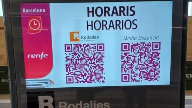 Las nuevas pantallas de Rodalies para digitalizar sus sistemas de información