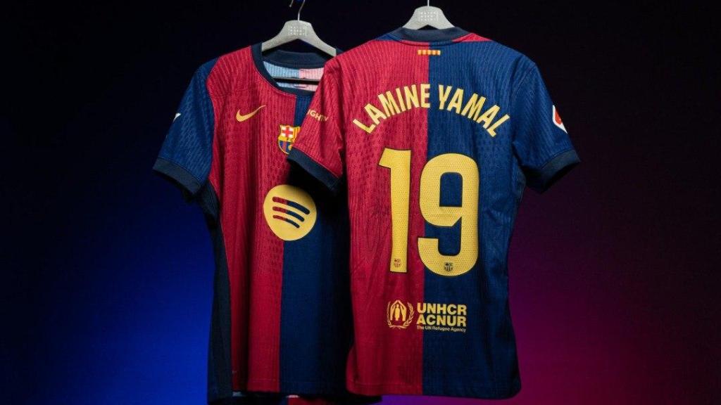 Camiseta firmada de Lamine Yamal