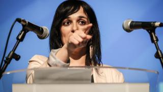 Sílvia Orriols, en un mitin anterior