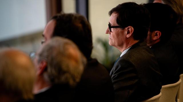 Salvador Illa, presidente catalán, en el acto del 50 aniversario de la patronal Pimec ayer