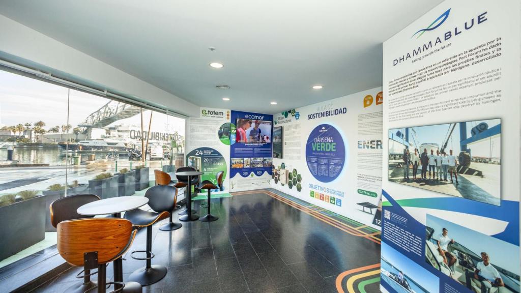 Imagen de la nueva Aula de Sostenibilidad del Port Fòrum de Sant Adrià
