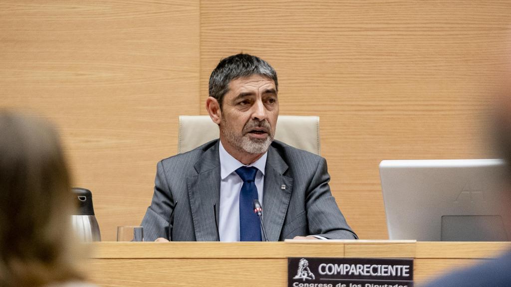 El mayor de los Mossos y Director General de la Policía, Josep Lluís Trapero en una intervención en el Congreso de los Diputados