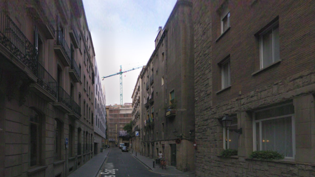 Imagen antigua del Carrer dels Sagristans